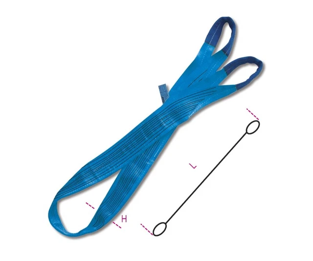 Robur 8160 10M 8T Sollevamento Tela Fionda Con Rinforzato Occhi (Blu) 081600100