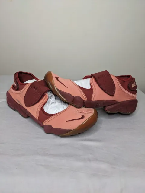 Nike Air Rift Pink Maroon Red 2001 Mens US 10 UK 9 609044-662 Split Toe Trainer