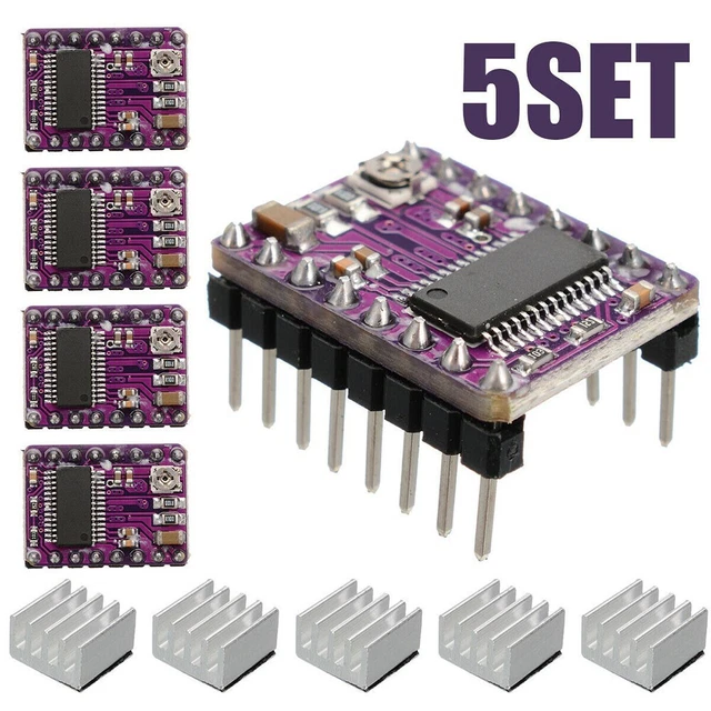 5*DRV8825 Stepper Motor Driver Control Extension Shield Board For 3D Printer