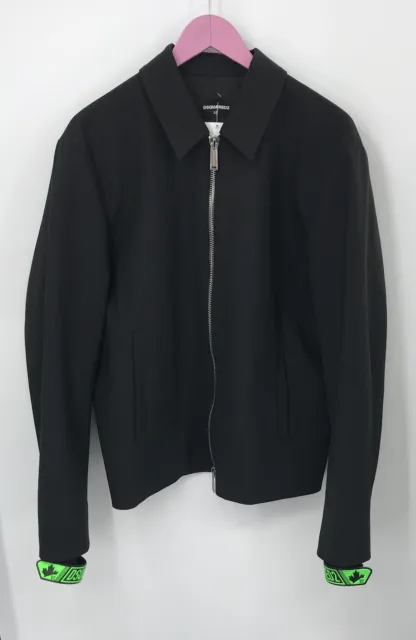 DSQUARED 2 black mens jacket sz 52