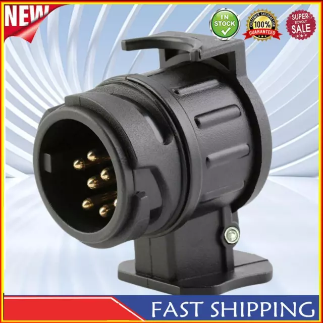 13 To 7 Pin RV Connector Durable Mini Socket Adapter Waterproof for Towing Truck