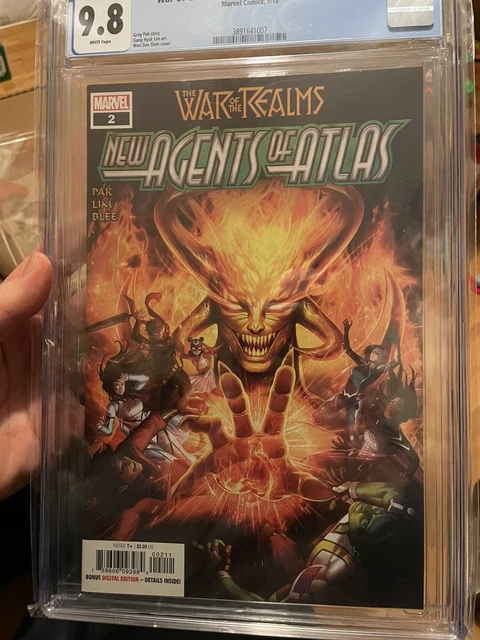 War of the Realms New Agents Atlas #2 CGC 9.8 NM/MT 1st Sword Master 2019 Marvel