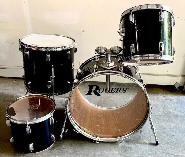 Vintage 1970s Rogers Drum Kit