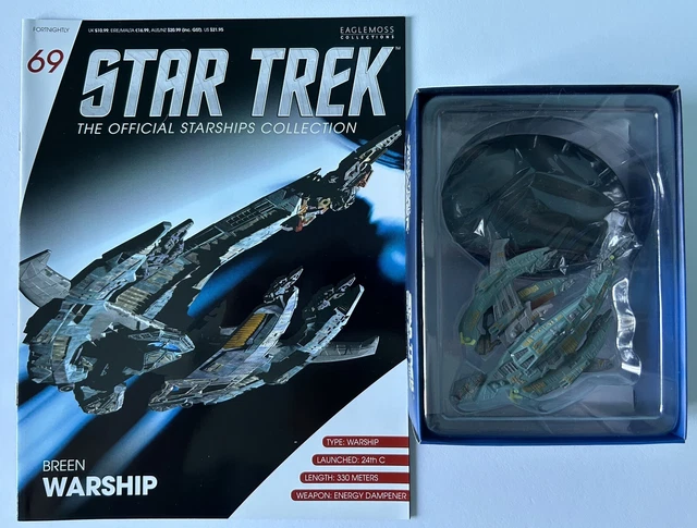 EAGLEMOSS Star Trek Starships Issue 69 - Breen Warship. NEW