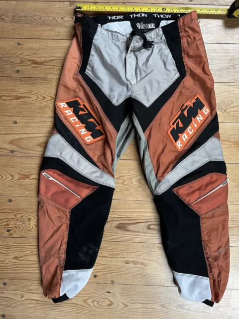 Thor Farse KTM Racing motorbike motorcross MX racing Pants, Trousers. 38” Waist