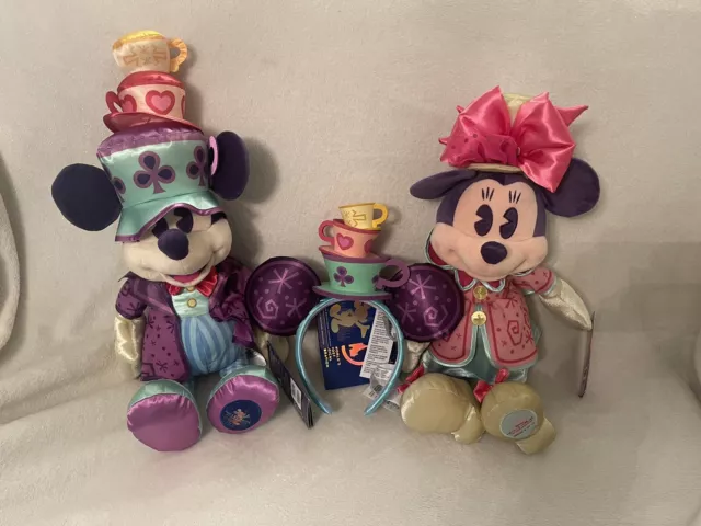 Disney Store Mickey, Minnie Maus die Hauptattraktion Stofftier Ohren Pin 3 von 12