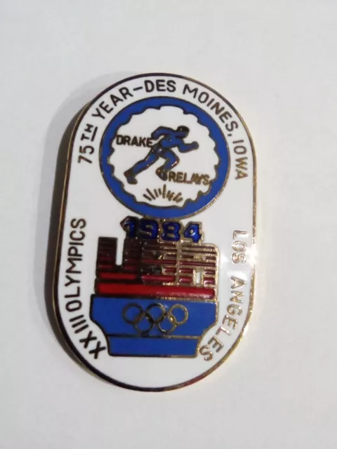 Pin's Olympics Los Angeles 19884 Drake Relay 75 Year Moines