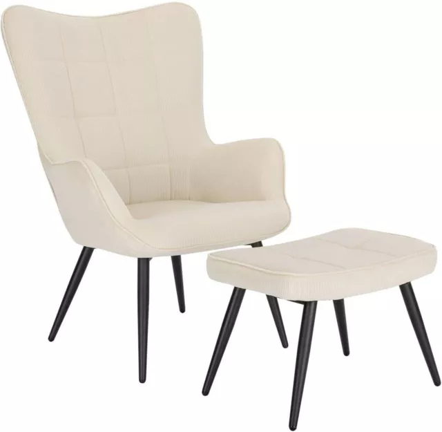 Relaxsessel mit Hocker Sessel Fernsehsessel Polstersessel Ohrensessel SKS28cm