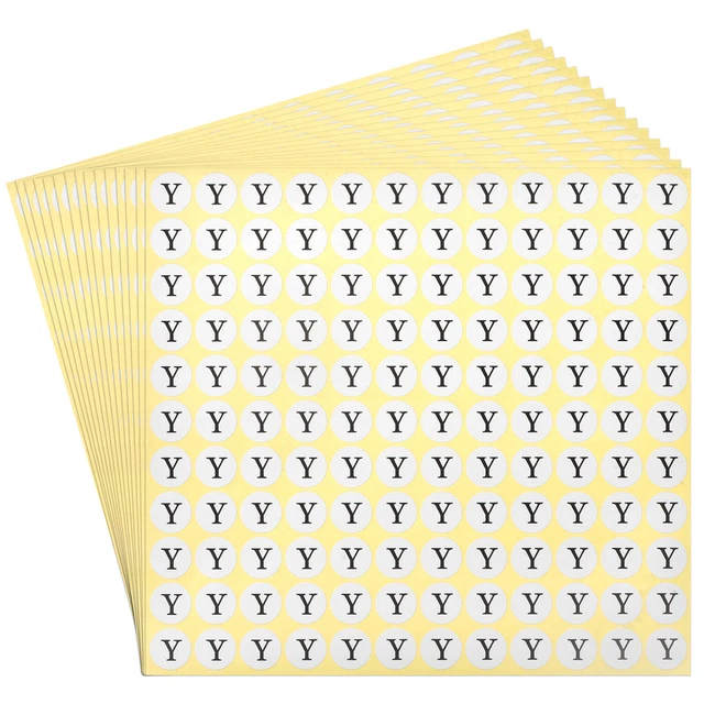6 Feuilles D'autocollants Réfléchissants - Lettres Et Chiffres - 126 Pièces - Uxcell