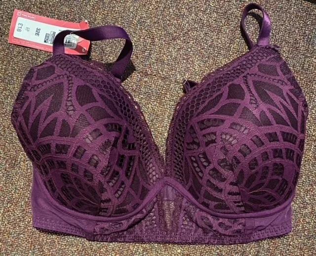 M&S BOUTIQUE JOY LACE UNDERWIRED, NON PADDED FULL CUP Bra In LIGHT