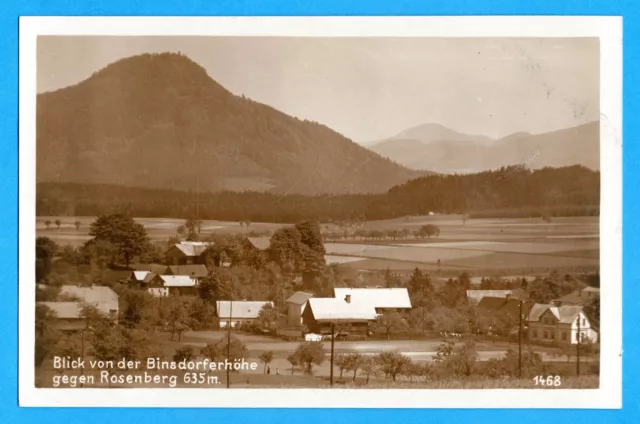 Binsdorf 1930 - Blick von Binsdorfer Höhe zum Rosenberg - Bynovec Tetschen - 338