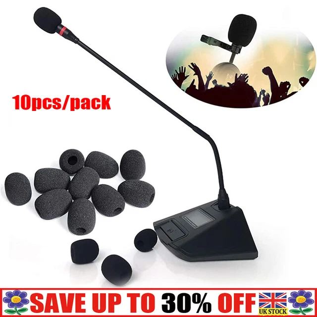 Mini Sponge Foam Microphone Headset Sponge Windscreen Mic Cover 10pcs 8-10mm lu