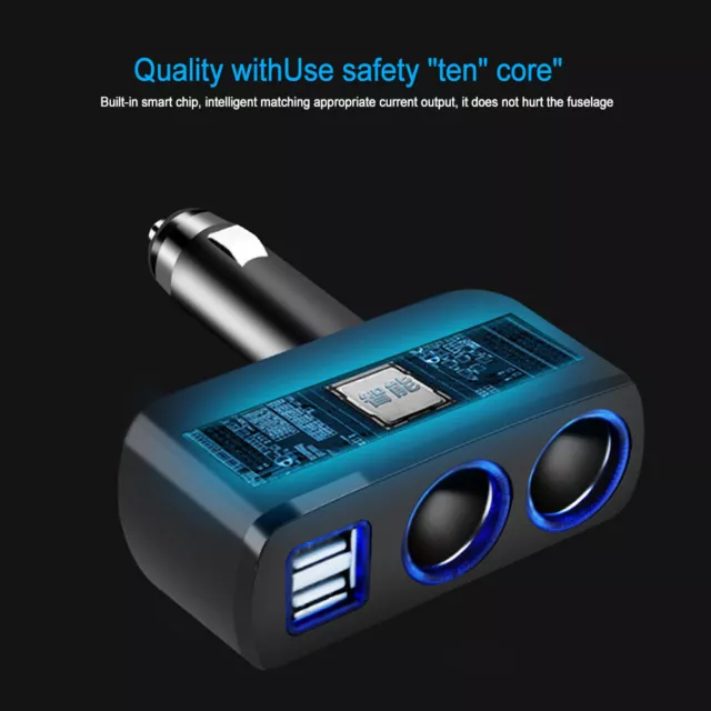 12V Car Cigarette Lighter Socket Adapter Dual USB Double Plug Charger Splitter