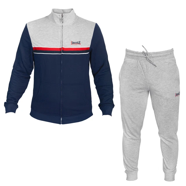 Tuta Uomo LONSDALE Cotone Primavera Full Zip - 3 Modelli