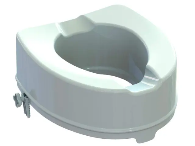 Elevación de asiento de inodoro GIMA aumento inodoro 14 cm asiento de inodoro herramientas blanco