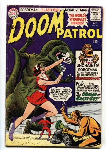 Doom Patrol #100 Origin of Beast Boy- Suicide Squad 1965 COMIC BOOK
