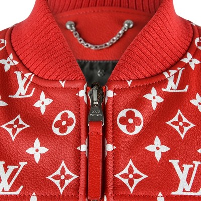 louis vuitton supreme baseball jacket