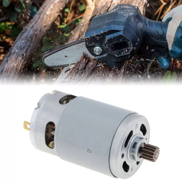 DC 21V RS550 Micro Brush Motor 29800RPM 14 Teeth 8.2mm Gear Electric Saw Motor