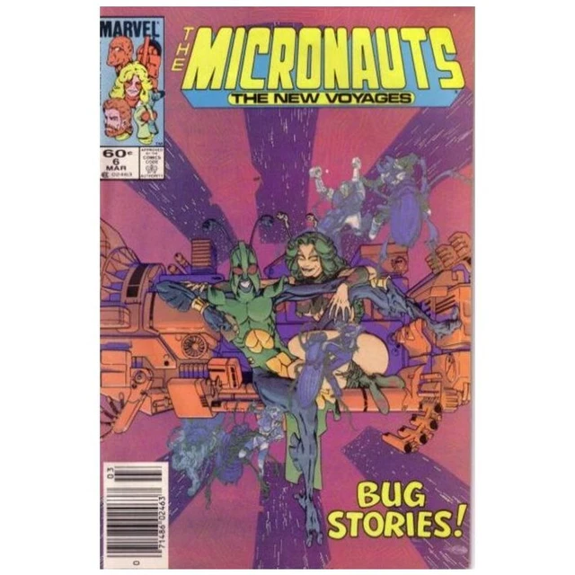 Micronauts (1984 series) #6 Newsstand in Fine minus condition. Marvel comics [d@