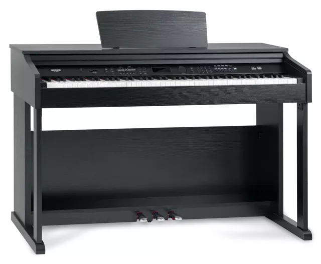 Pianoforte Digitale Musicale E-Piano 88 Tasti Dinamici USB MIDI 360 Suoni Nero