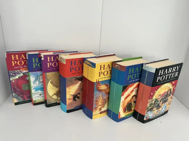 Harry Potter Hardback Book Set Collection 1-7 Complete Bloomsbury - All Hardback