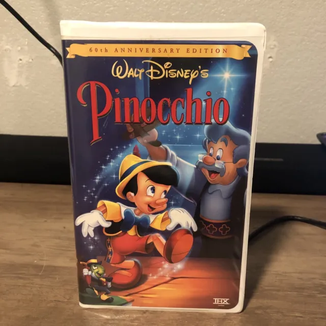 60th Anniversary Edition Walt Disneys Pinocchio Vhs Tape #18679     1999