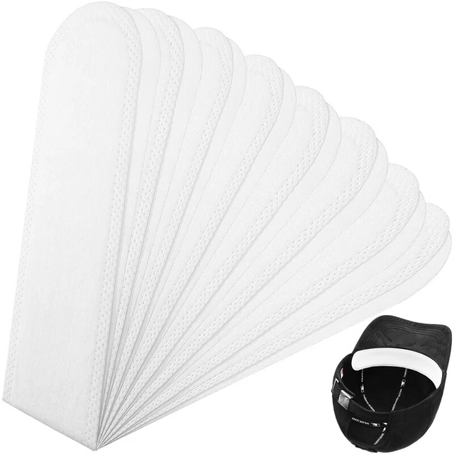 30 pz/set fodera cappello inserto fascia per sudore fascia usa e getta cappello fodera umidità F7Q7