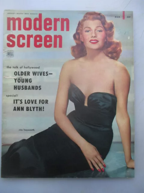 Modern Screen - Movie Fan Magazine - March 1953 Issue Rita Hayworth Cover