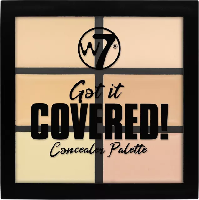 W7 Got It Covered Abdecker Palette 6 cremige Farbtöne Make-up Korrektor kompakt UK