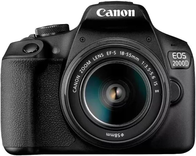 Canon EOS 2000D / T7 24.1MP CMOS 1080p DSLR Camera With 18-55mm + 32GB + Bag