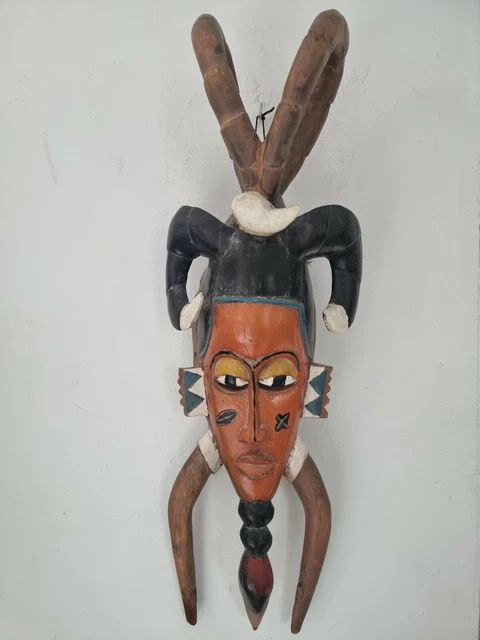African Mask wooden art.masque bois decoration africaine