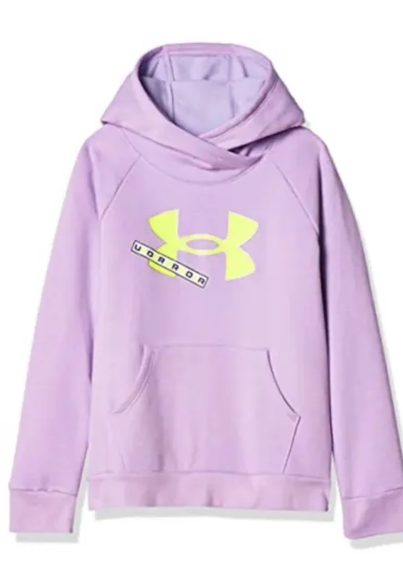 NWT Under Armour Girls' Rival Fleece Logo Hoodie Youth XL