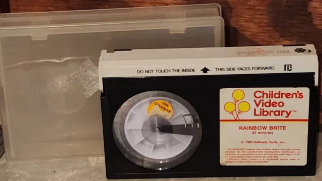 Vintage Rainbow Brite 1983 Hallmark Cards Beta Movie Betamax
