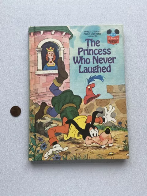 Vintage Walt Disney Wonderful World of Reading Book PRINCESS NEVER LAUGHED 1974
