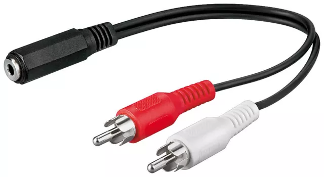3x Cable Audio-Video 0,2 m; AVK 179-0020 0,2m SB