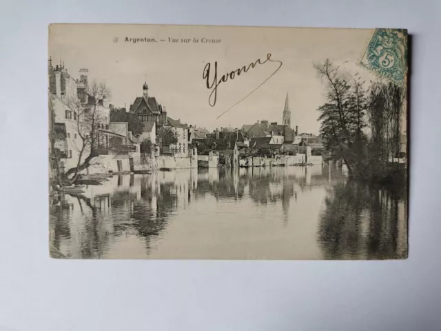 CPA 36 ARGENTON - Vue sur la Creuse