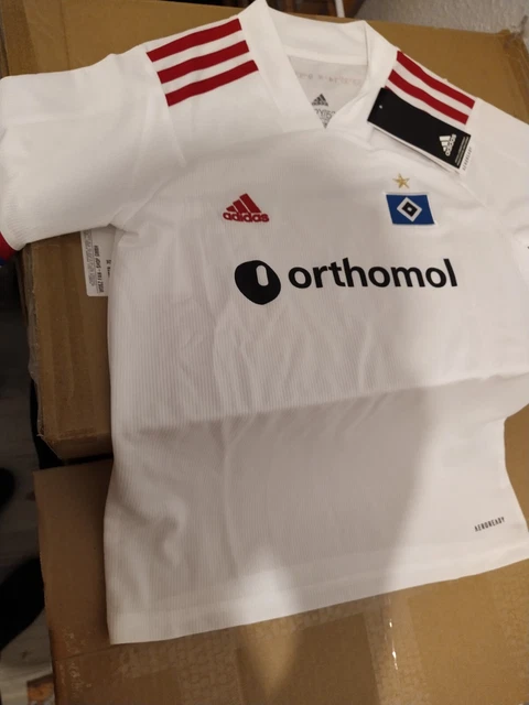 Adidas Hamburger SV HSV Kinder Kids Heim Trikot Weiß Größe 152 Größen Neu