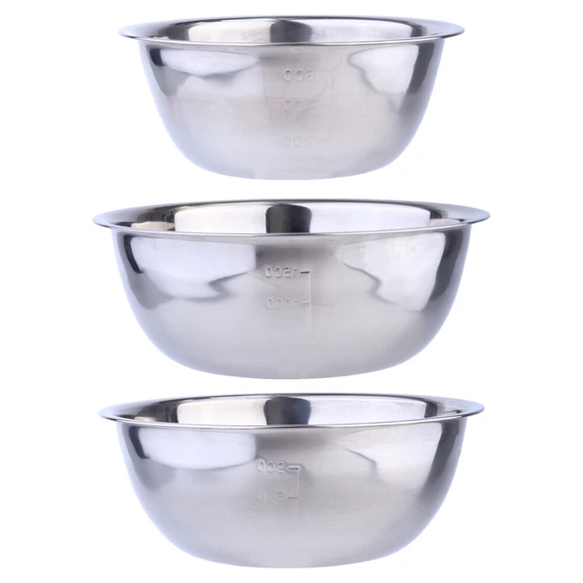 Sabolisco de nieve de acero inoxidable cuencos agitadores metal huevos golpear