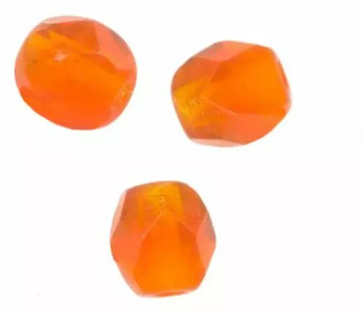 100  PERLES FACETTES DE BOHEME  4 mm SUN