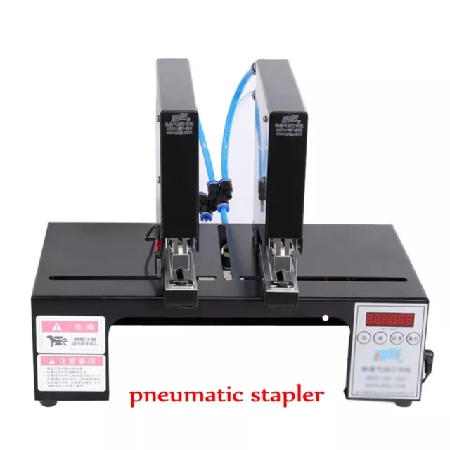 Double Head Automatic Electric Stapler Pneumatic Bookbinding Stapler Machine