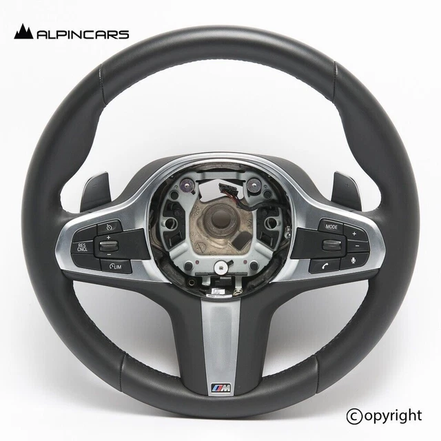 BMW F10 F11 F12 F01 F07 GT NEUF Volant Sport en Cuir Noir avec Palettes