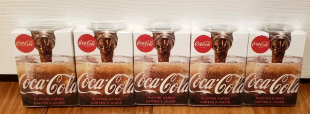 NEW Lot of 5 Bicycle Coca-Cola Playing Cards/Decks - Limited Edition Sealed