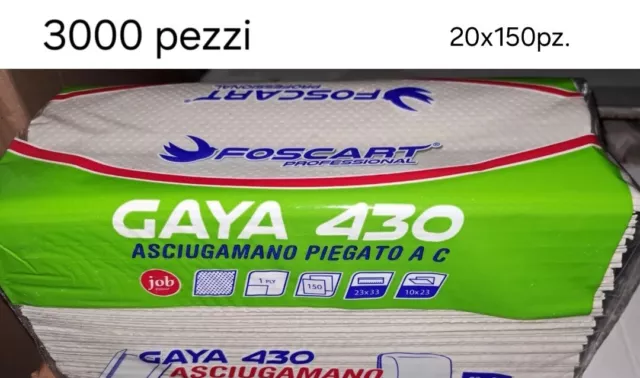 Asciugamani di carta piegati a C per dispenser bagno Grigi multiuso 3000 Pezzi