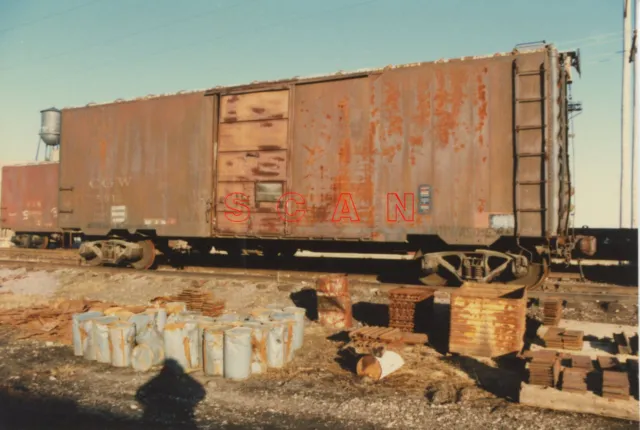 3B263 Rp 1986 Chicago Great Western Railroad Boxcar  5312 Dekalb Il