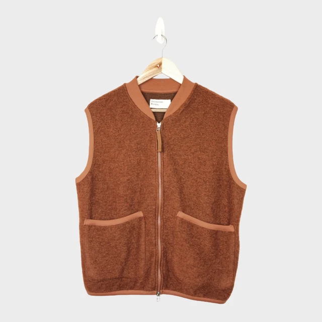 UNIVERSAL WORKS Men's Wool Blend Zip Waistcoat Gilet - M - Excellent Condition
