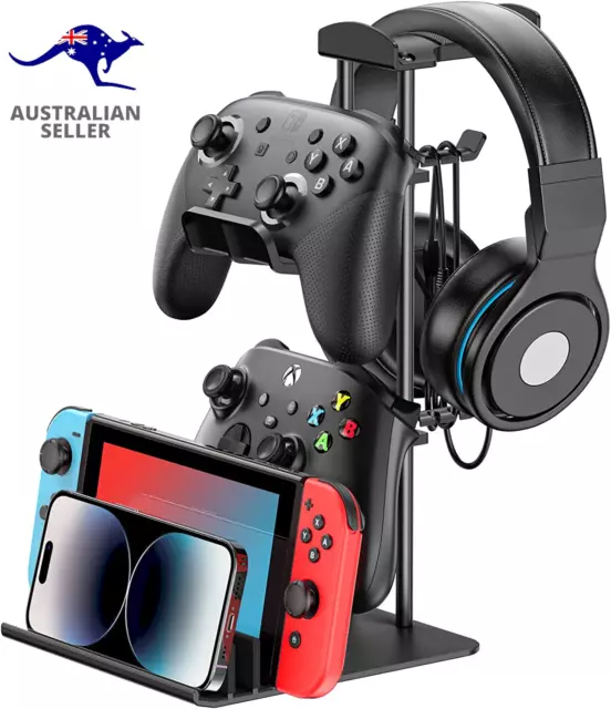 Headphone Stand, Game Controller Holder & Headset Holder for Desk, Earphone