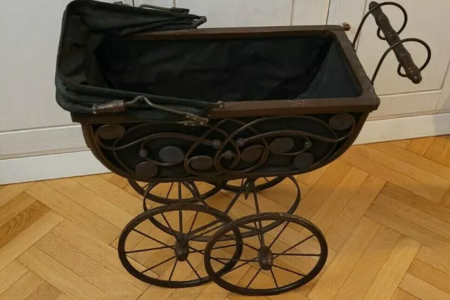 Puppenwagen gross für Porzellanpuppen Sammlerpuppen