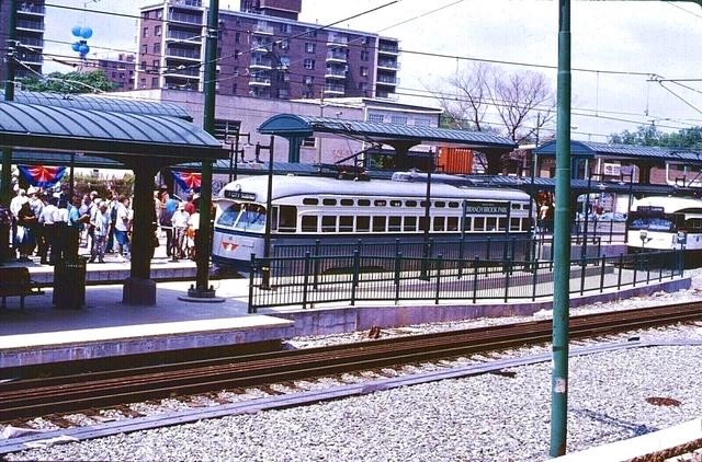 Original Kodachrome Slide Newark City Subway Pcc #6 Branch Brook Pk Aug 24, 2001
