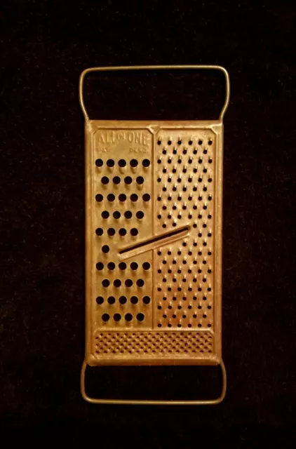 Vintage French Mouli Rape Hand Held Cheese Grater, Retro 1930s
