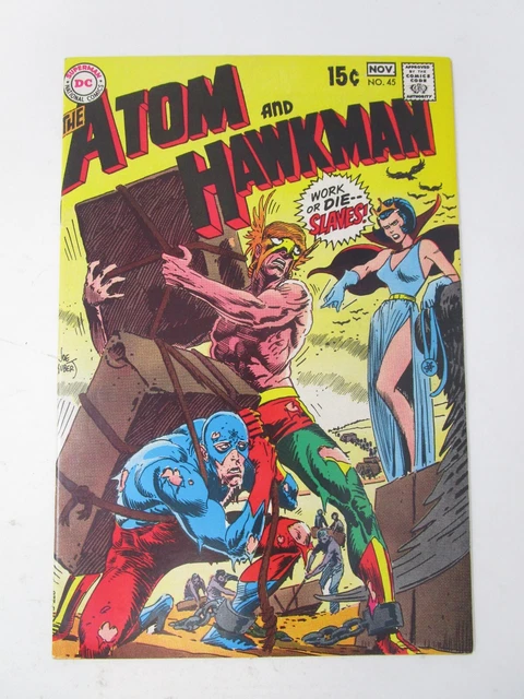 Atom and Hawkman #45 1969 [FV/VF] Silver Age DC Comics Final Issue in Series